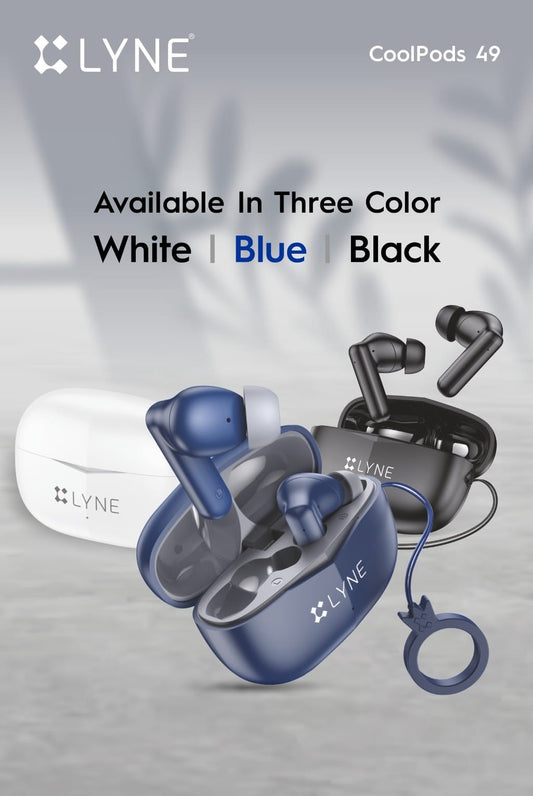 LYNE Coolpods 49 -True Wireless Earbuds with Deep Bass, ENC Mic & 42H Playtime Bluetooth